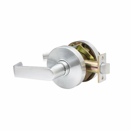 TRANS ATLANTIC CO. Heavy Duty Grade 1 Commercial Cylindrical Passage Hall/Closet Door Lever in Brushed Chrome DL-LHV10-US26D